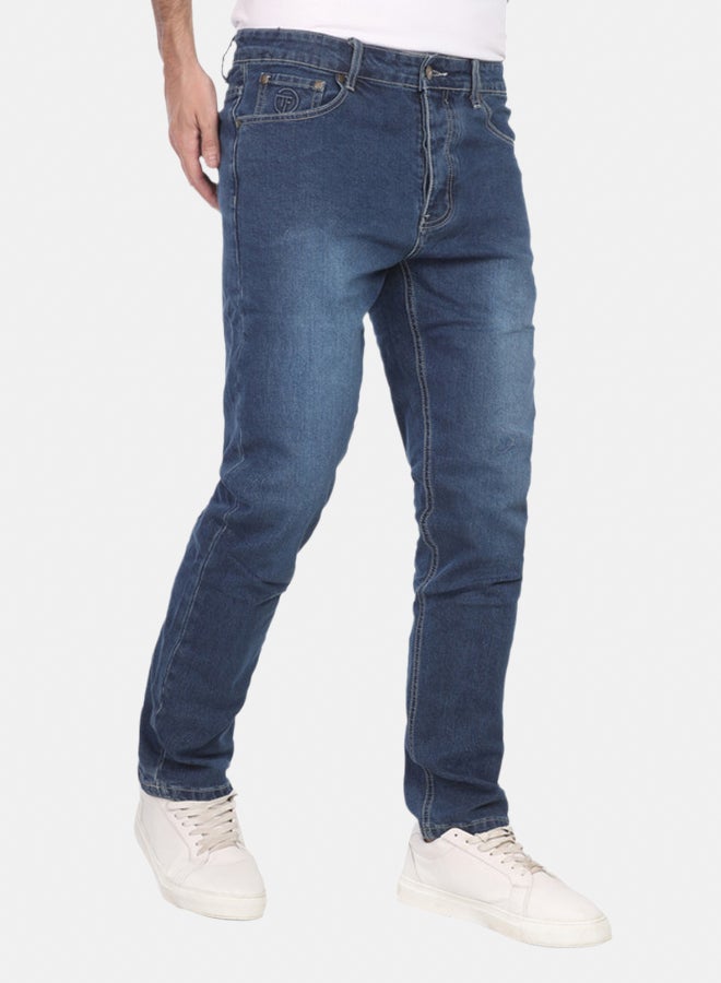 Tom Ford Men’s Slim Straight Fit Jeans – Mid Rise, Modern Casual Pants - Medium Blue - Image 1